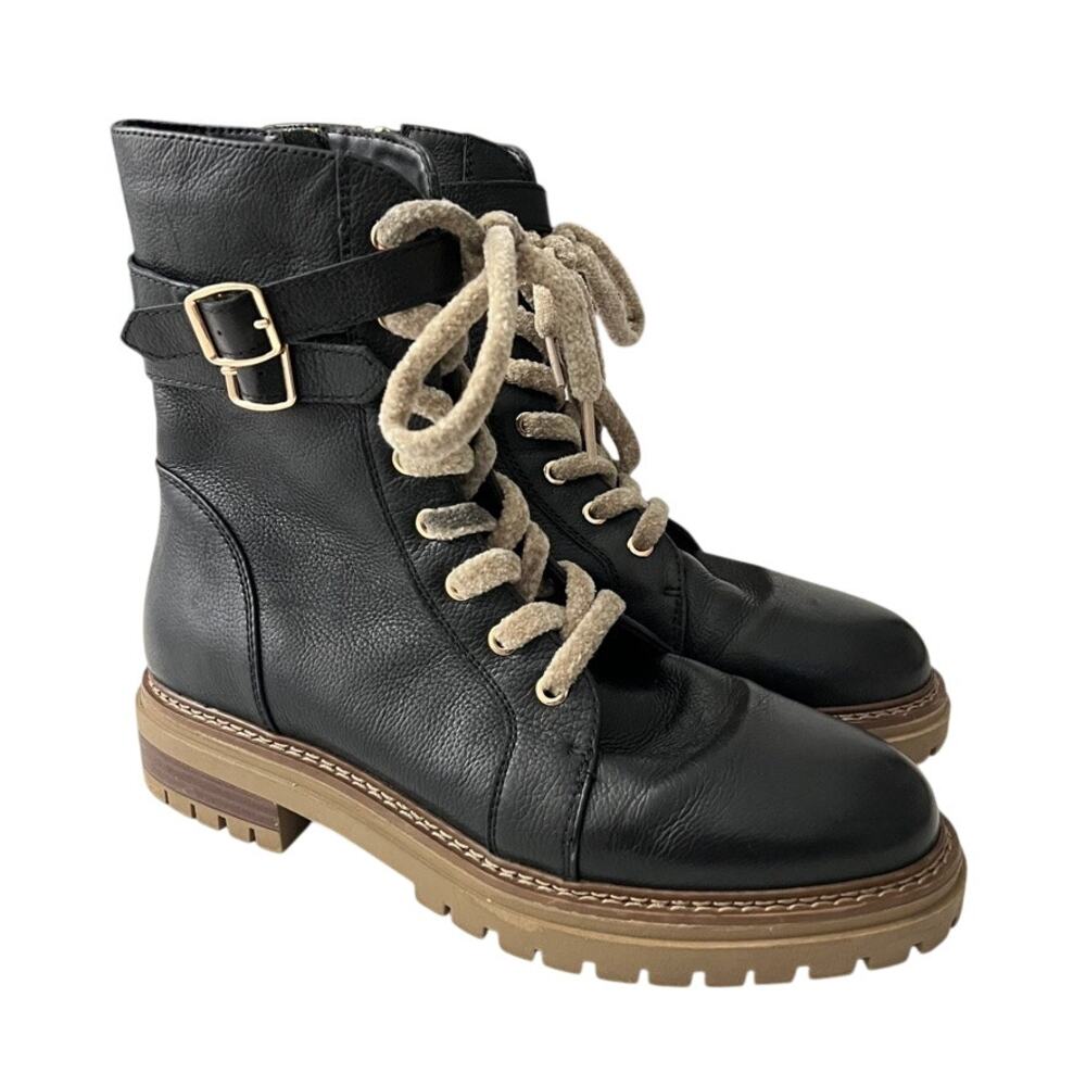 Regarde Le Ciel Lace Up Combat Boots Toumble Rafal Black Women Size 41